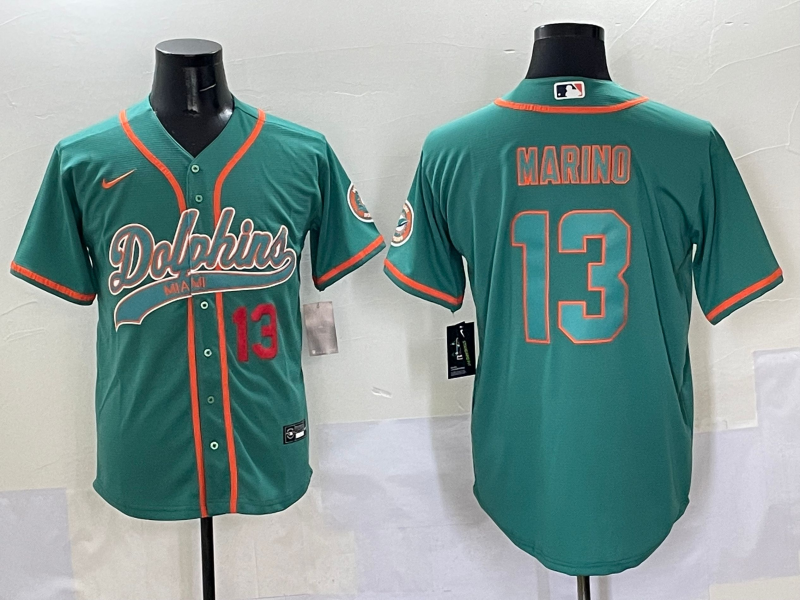 Men 2025 NFL Nike Miami Dolphins #13 Marino green jerseys style 5->miami dolphins->NFL Jersey